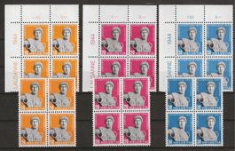 1944 : Nr. 259 - 261, Typ W + X im VB - postfrisch **