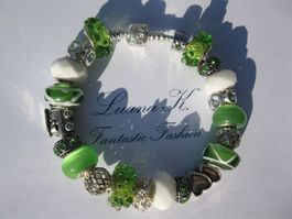 Wunderschönes Armband mit Glas - Beads *OVP*