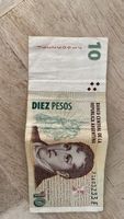 10 Pesos Argentinien gebraucht