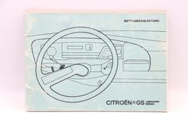 Citroen GS Limousine / Break 1976 Betriebsanleitung