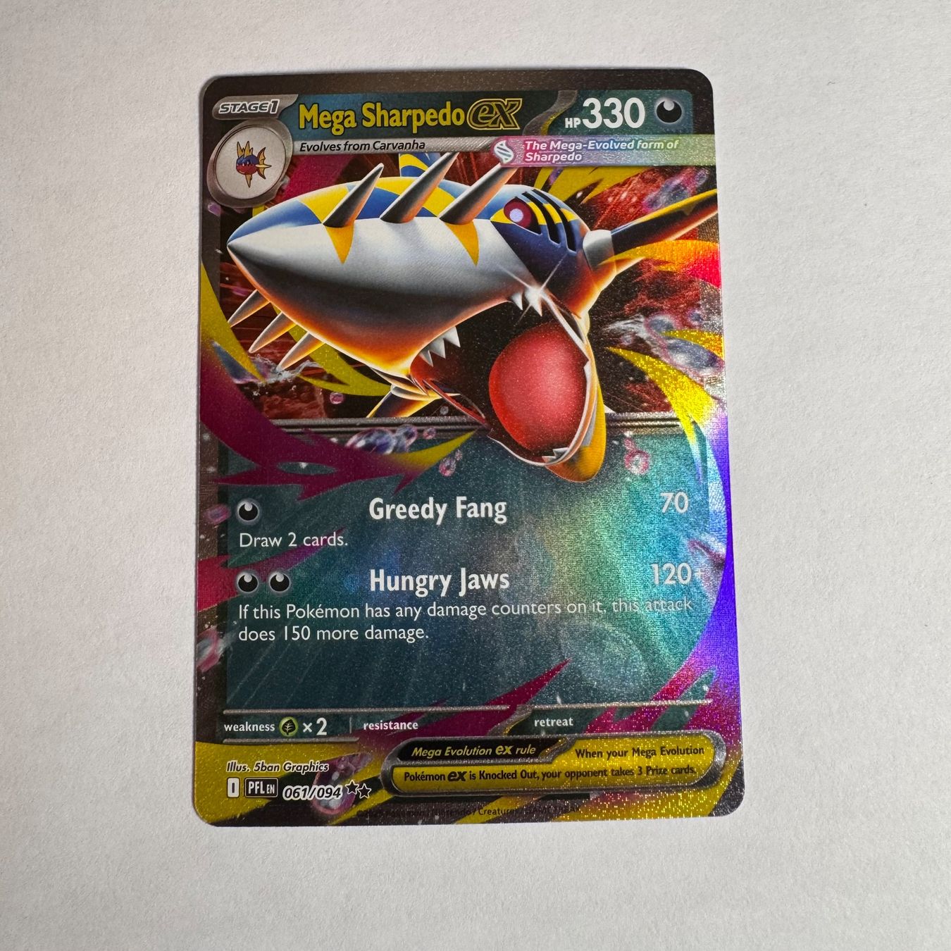 Pokémon Carte collezionabili: Pokémon - POR - Mega Sharpedo Ex - 61 / 88 - ENG – Nuovo (secondo la descrizione) da Staad SG venduto da miaCards