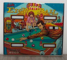 Deux cadres de flipper Eight Ball et Rolling Stones