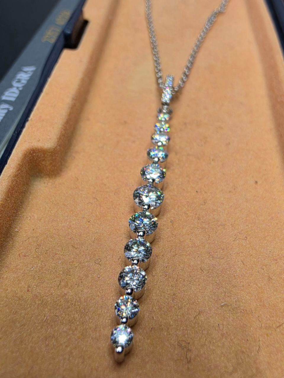 Ketten: Collier argent avec diamants de moissanite certifiés – Neu und originalverpackt aus Reconvilier von Tsma67 4