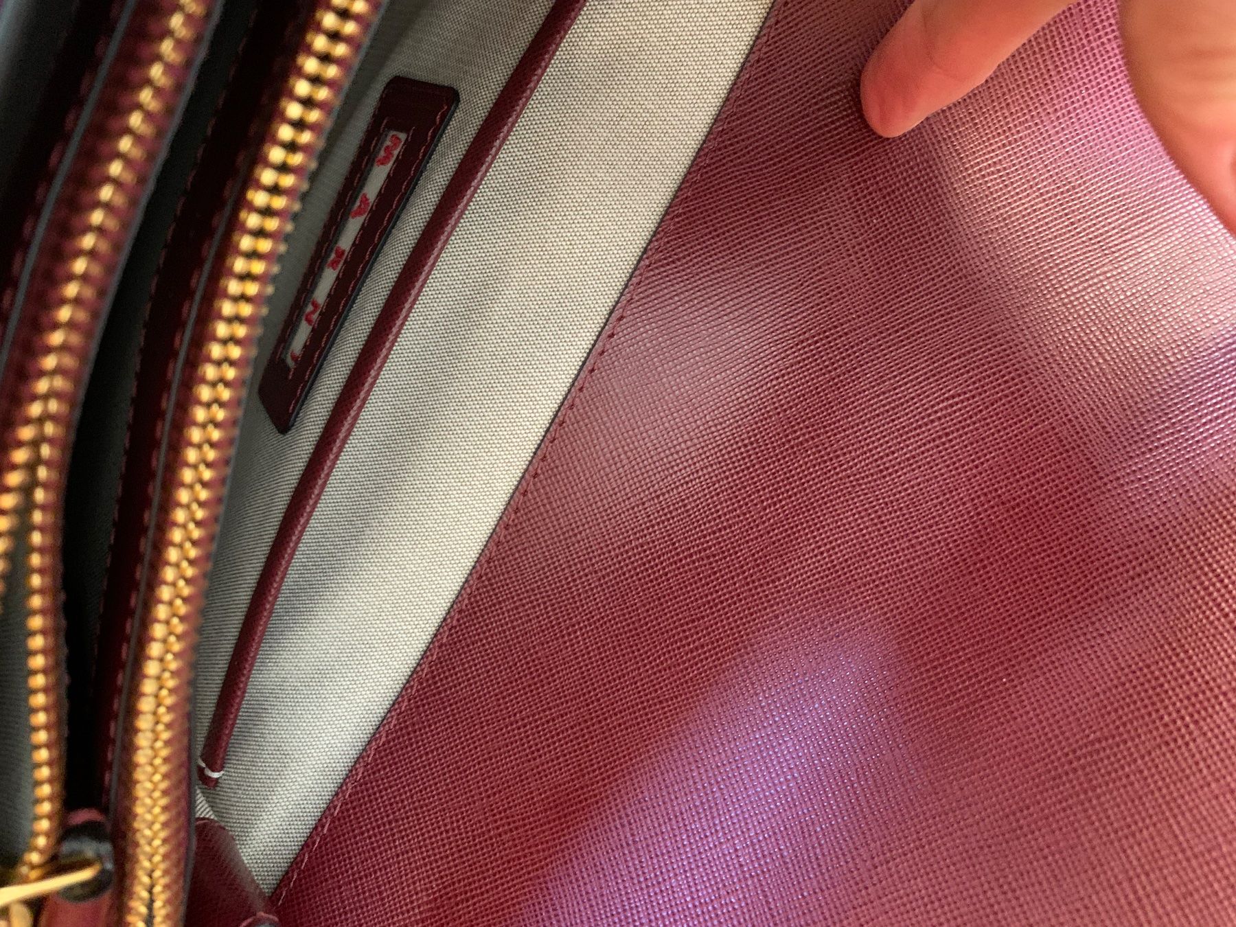 Marni Borse da donna: MARNI Trunk Large, bordeaux/bleu – Nuovo (secondo la descrizione) da Verbier venduto da eve_j6wp 4