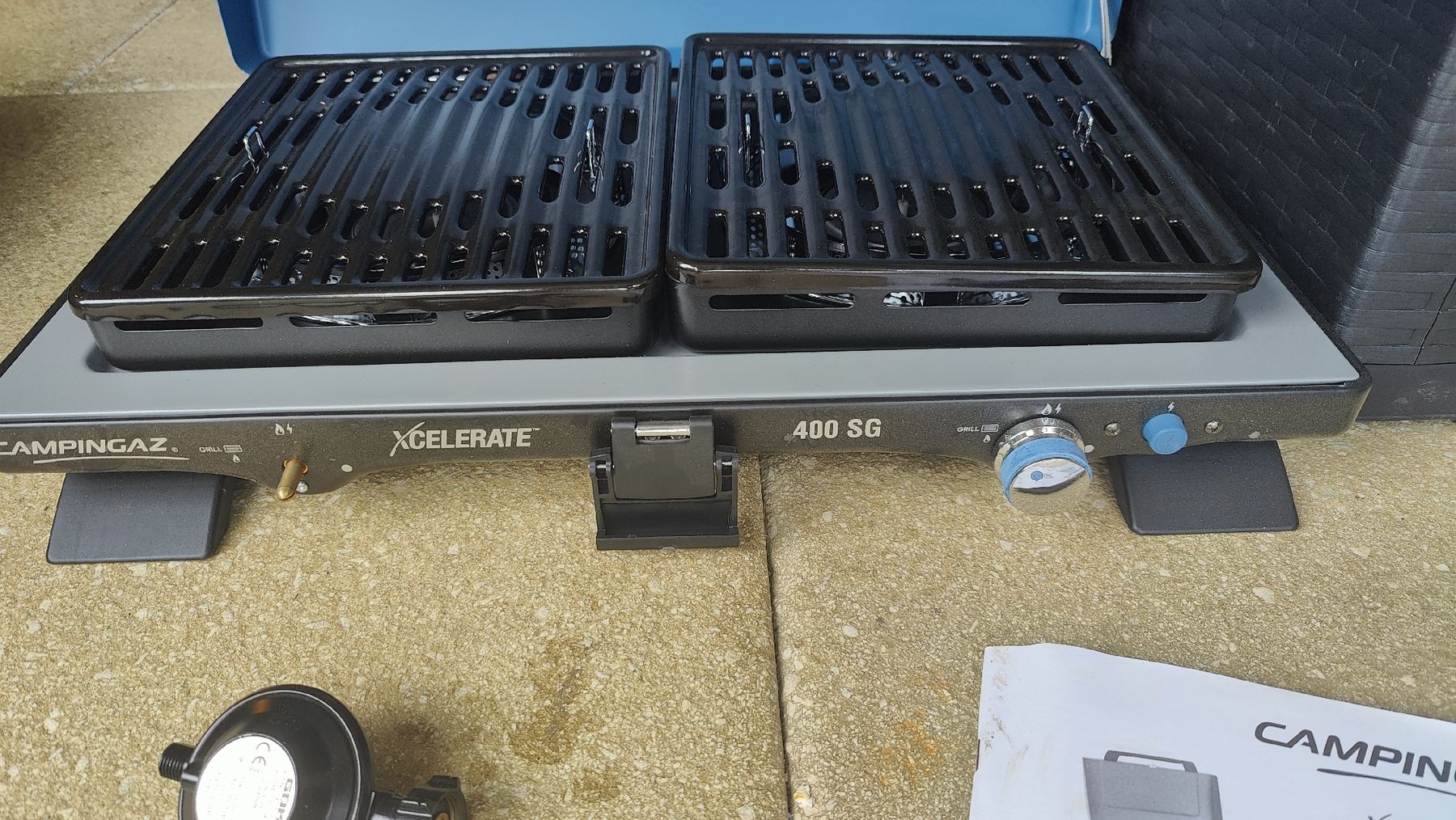 Campingaz Griglie: Campingaz Xcelerate 400 SG Gasgrill – Nuovo (secondo la descrizione) da Wiesendangen venduto da Chabibobele
