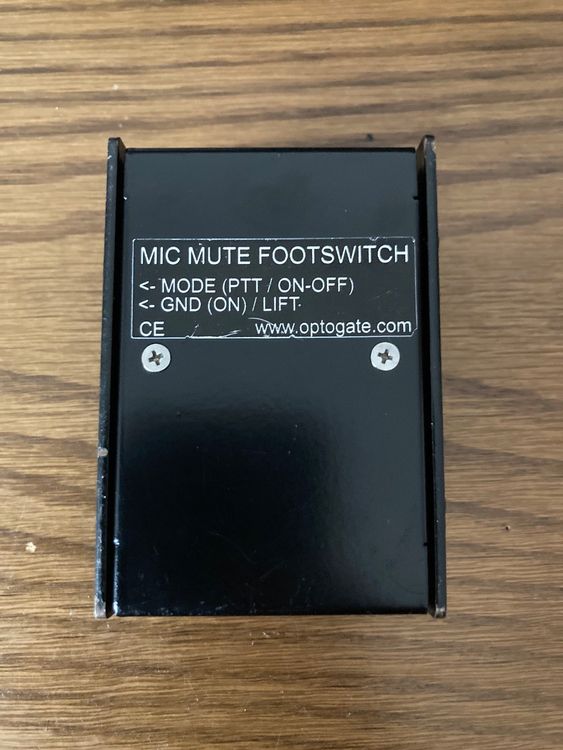 Mute schalter f r mikrofon optogate mic mute footswitch gebraucht in