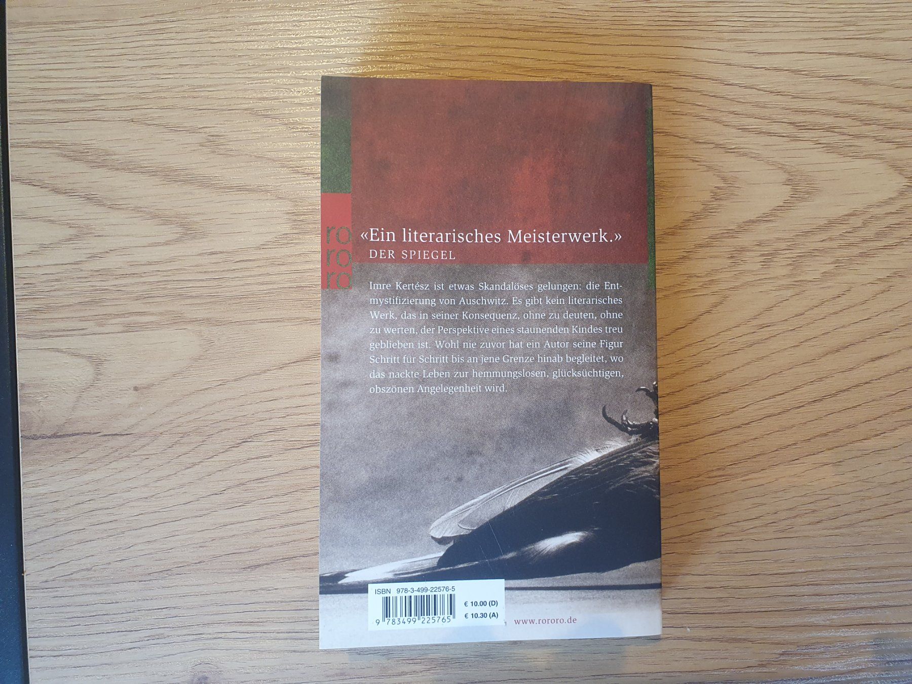 Libri: Roman eines Schicksallosen - Imre Kertész – Usato da Bern venduto da NilsMosi 1