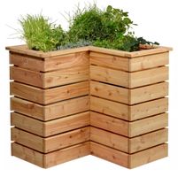Hochbeet Eckhochbeet L-förmig Tischbeet Blumenbeet Garten 