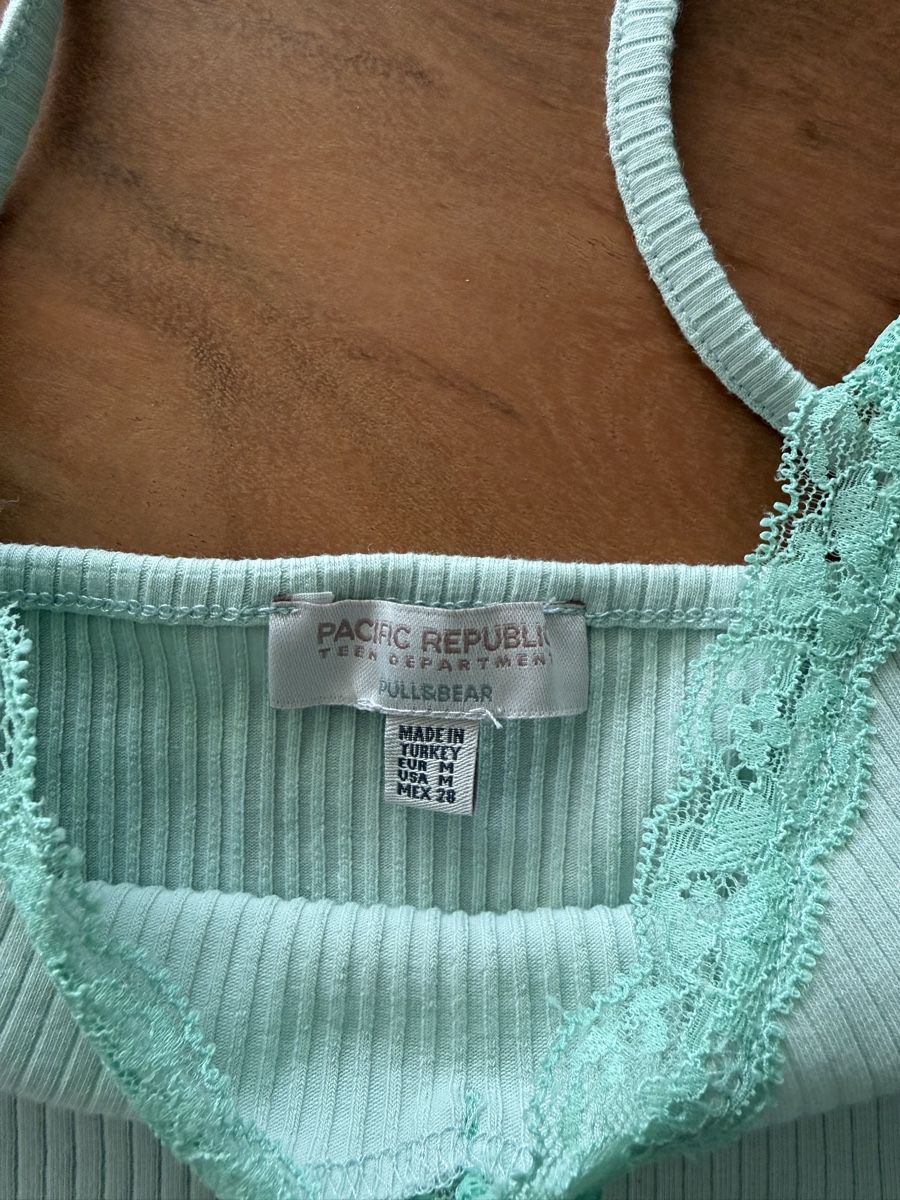 Pull&Bear Top: Pull&Bear Top, mint grün, Gr. M – Usato da Giswil venduto da Ody2 1