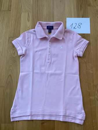 Polo Ralph Lauren kurzarm T-Shirt, in Rosa, Grösse 128.