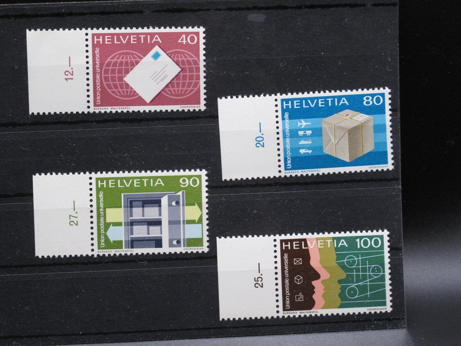 Tutti i francobolli: CH UPU 1976 Weltpostverein ** – Usato da Wil SG venduto da fva01