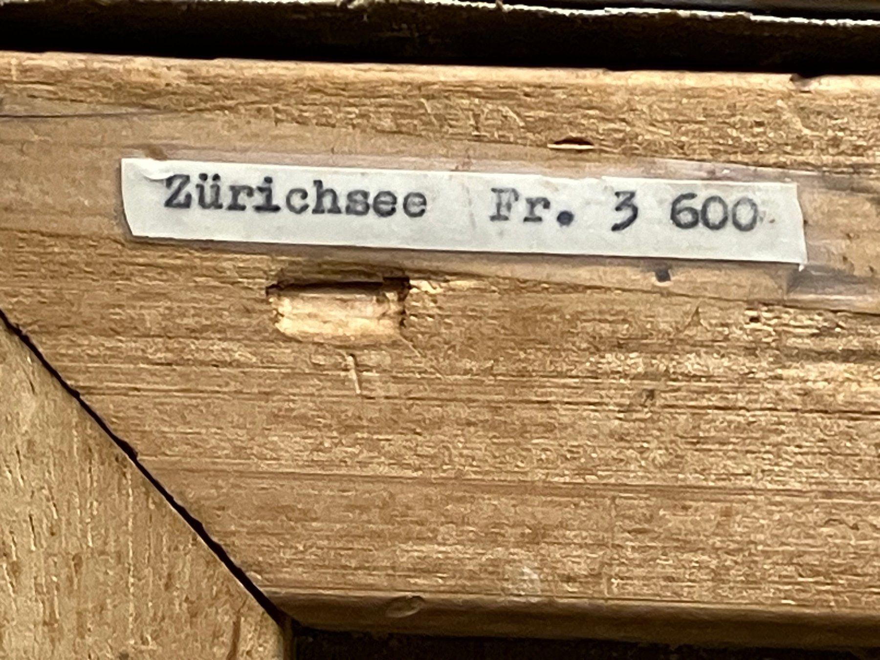 Gemälde: HENRY WASER  ZÜRICH SEE  Text beachten – Gebraucht aus Pfäffikon ZH von Einarrolf 3