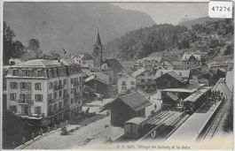 Village de Salvan et la Gare - Stabstempel