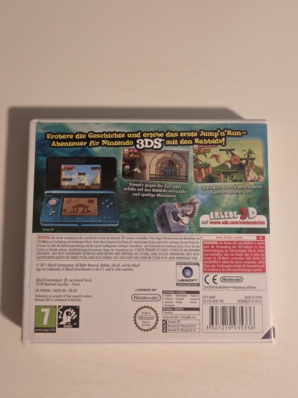 Nintendo Spiele: Rabbids 3D Nintendo 3DS mit Originalhülle – Gebraucht aus Tafers von whereyogamesat 1