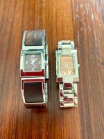 Fossil Uhren Set Vintage Y2K 2000er Damen/Herren Armbanduhr