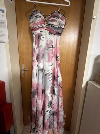 Elegant Floral Summer Dress - Size 8 - Perfect Condition