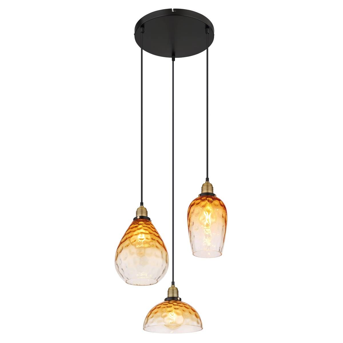 Lampadari & plafoniere: Pendelleuchte, Glas, 3 Strahler, 46 cm Ø – Nuovo (secondo la descrizione) da Kreuzlingen venduto da Smart-Light