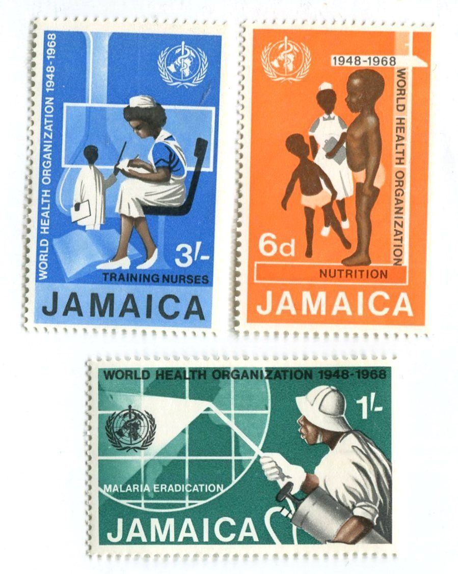 Tous les timbres: Briefmarken "WHO". Jamaika. – Neuf avec emballage d'origine à Basel par Butsch5