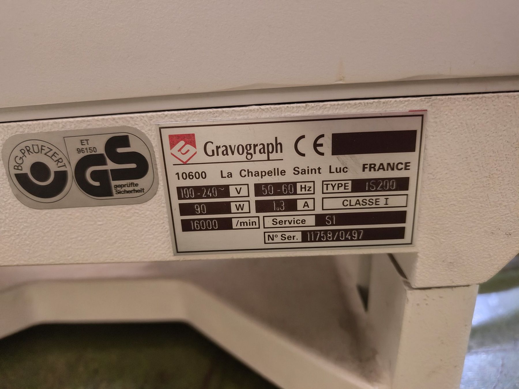 Tutte le macchine: Gravograph IS200 Graviermaschine – Difettoso da Emmenbrücke venduto da BlSi 3
