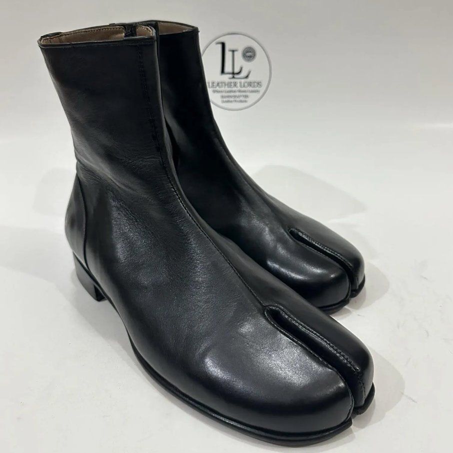 Herrenschuhe: Tabi Lederstiefeletten schwarz gebraucht – Gebraucht aus Zürich von jcytam