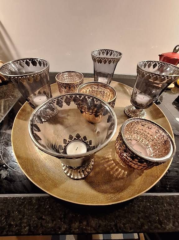 Portacandele: Candle Holder Set + Decorative Tray – Usato da Zürich venduto da MatShopping 1