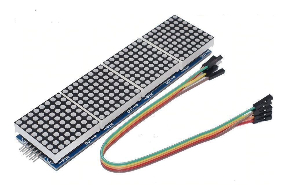Arduino Componenti elettronici: 4in1 MAX 7219 8x8 LED Matrix-Modul rot – Nuovo (secondo la descrizione) da Pratteln venduto da Twehrli2