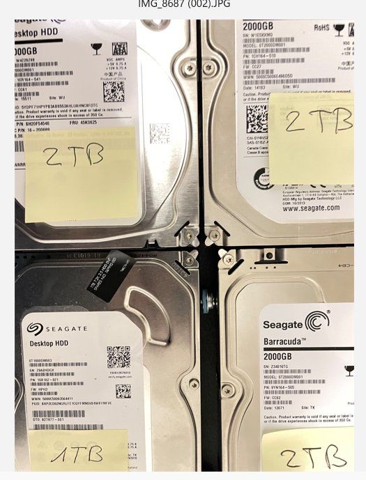 Seagate Dischi rigidi: 6 X  HDD DA 4 TB - 2 TB - 1 TB – Usato da Banco venduto da lorenzetti 2