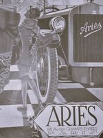 🏛️💖🏛️  OLDTIMER 100 JÄHRIGES ARIES PLAKAT  40,5 x 30,