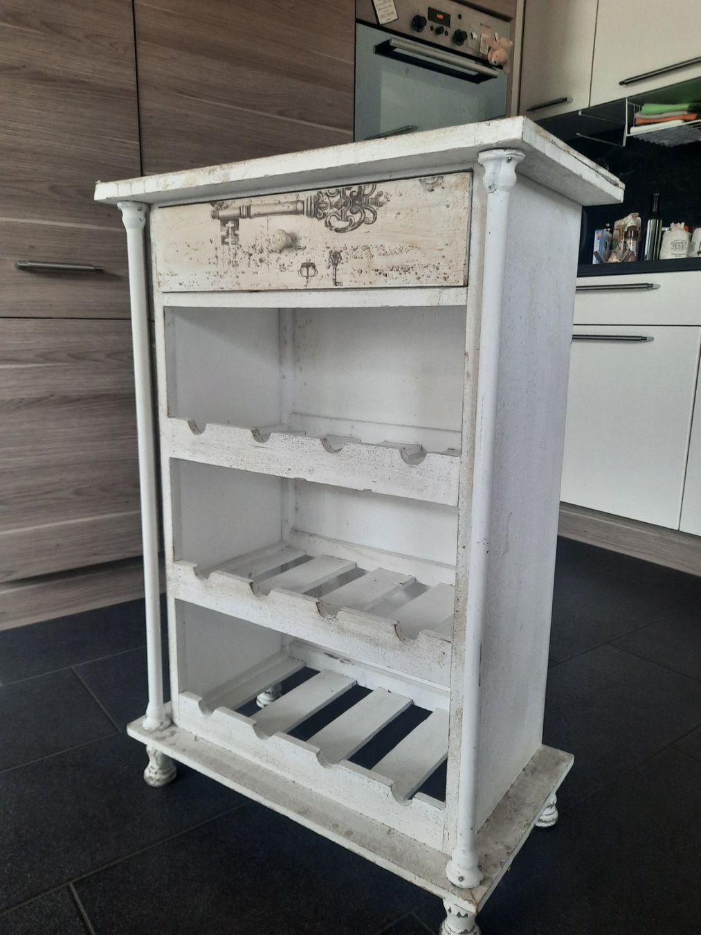 Scaffali: Shabby Chic Weinregal/Kommode – Usato da Buchs SG venduto da miska01 1