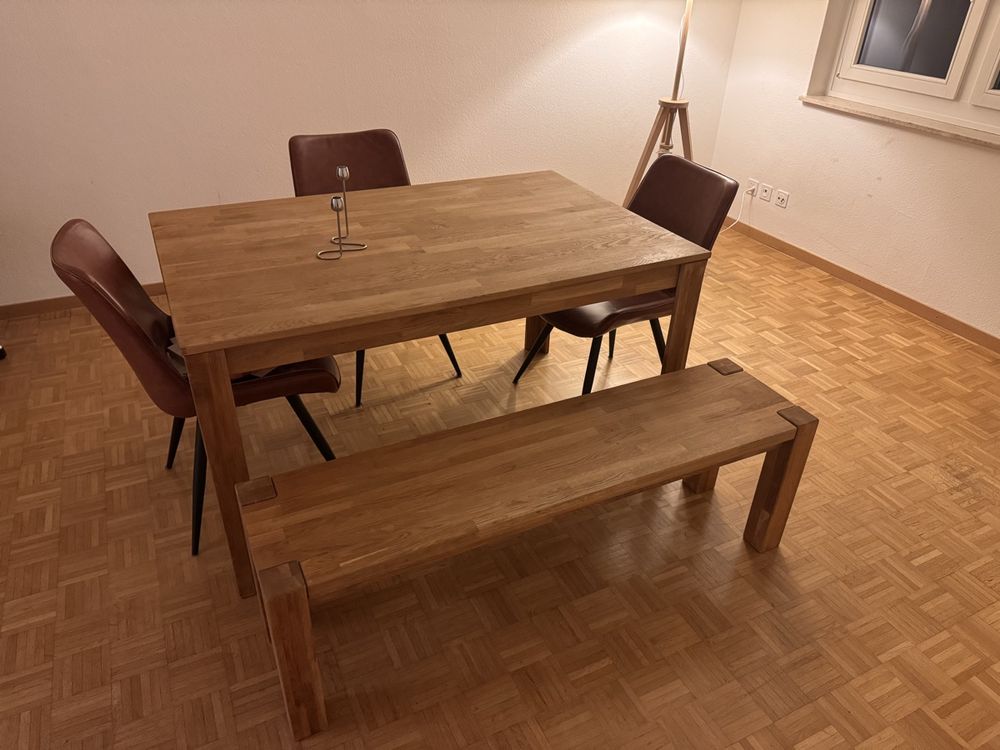 Erstaunlich Esstisch Eiche Massiv Ausziehbar Bild