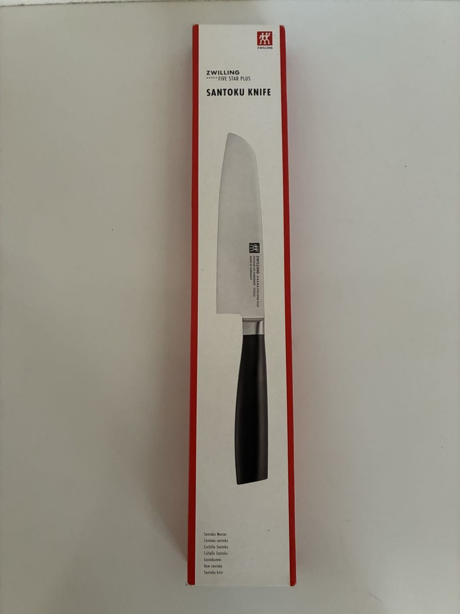 Zwilling Coltelli da cucina: ZWILLING Santokumesser FIVE STAR PLUS neu – Nuovo e nell'imballaggio originale da Burgdorf venduto da Calvia