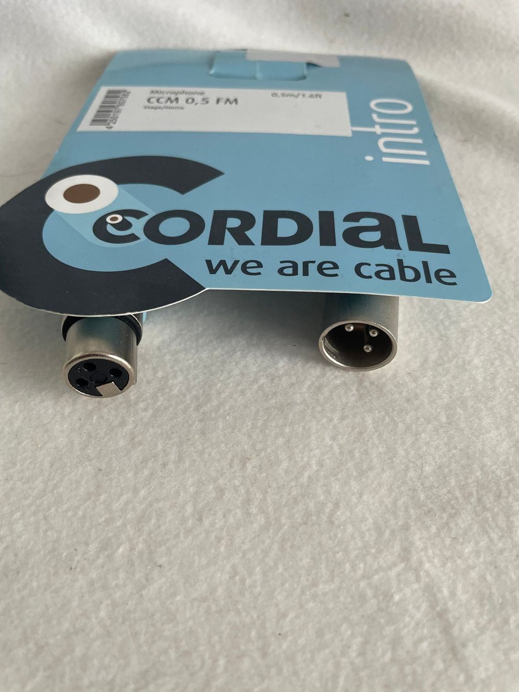 Kabel: CORDIAL CCM 0.5 FM - Mikrofon-Kabel, 0.5m   A84 – Neu und originalverpackt aus Schötz von amore14 2