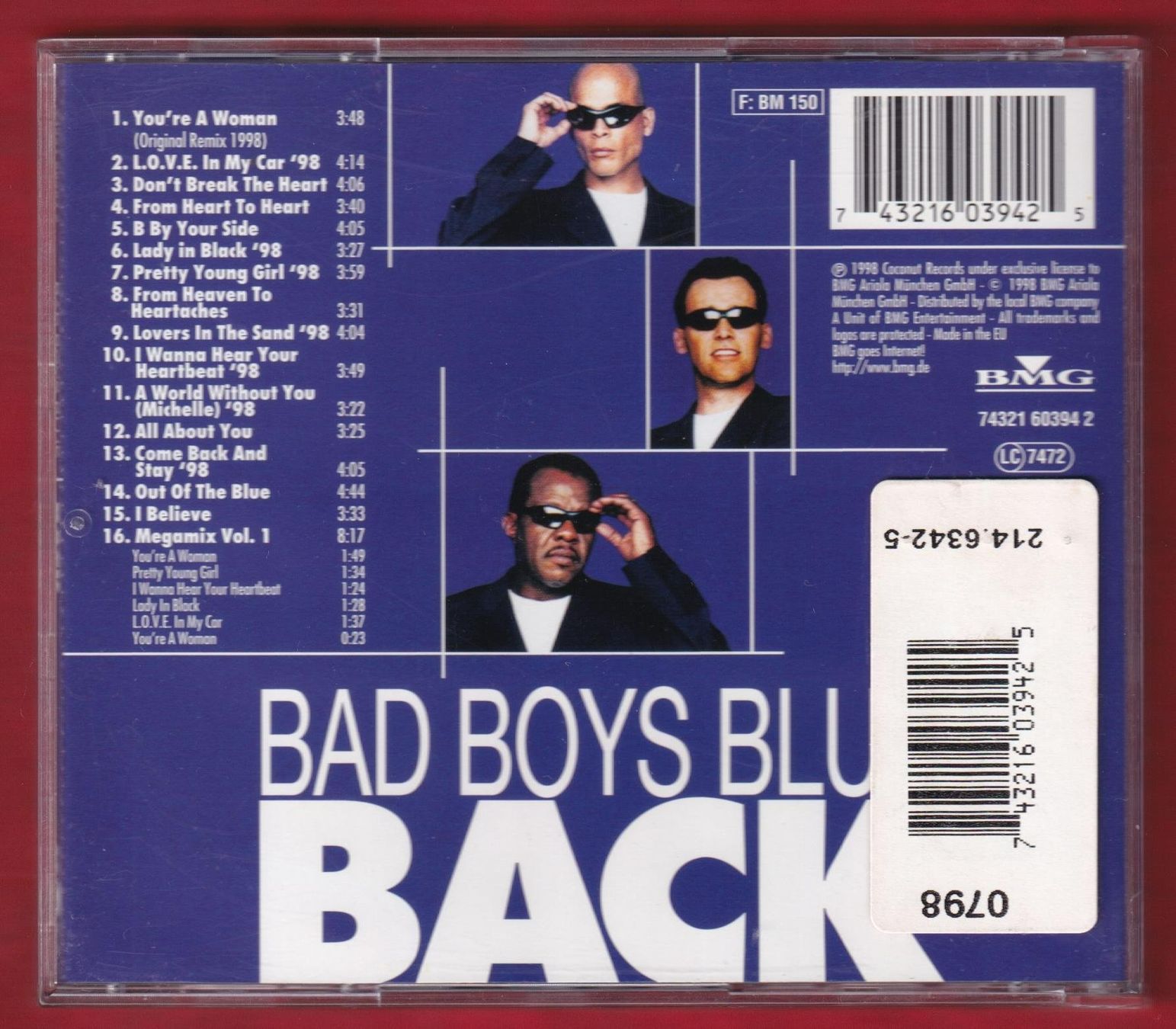 CDs: Bad Boys Blue - Back (CD) – Gebraucht aus Zürich von Pfluftl2000 1