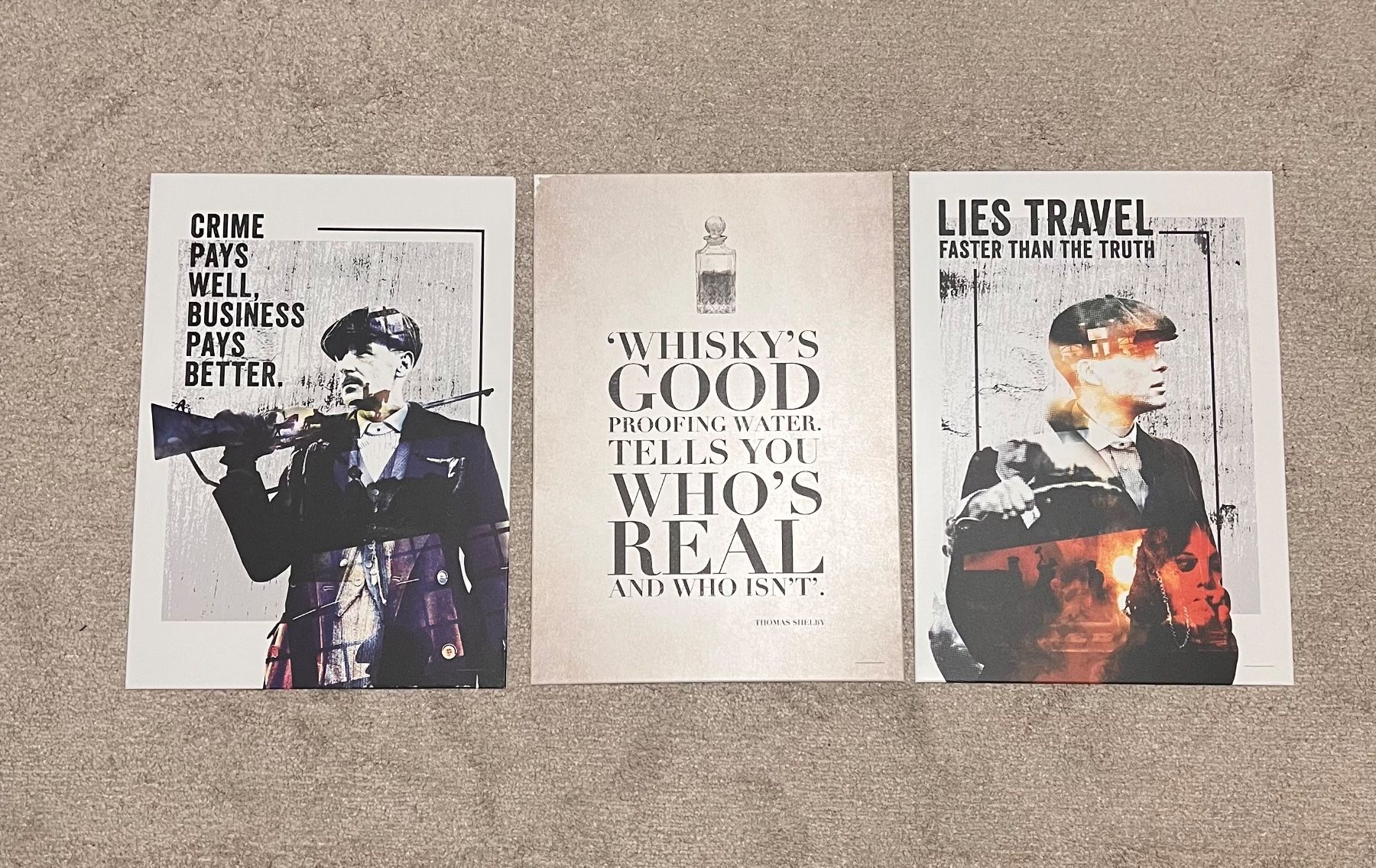 Foto & Immagini: 3 Peaky Blinders Displates / Metallposter – Usato da Zürich venduto da LRNT