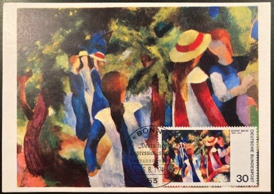 Tutti i francobolli: BRD, Deutscher Expressionismus (1974), 6 Postkarten – Usato da Hermetschwil-Staff venduto da sta_6fjv 2