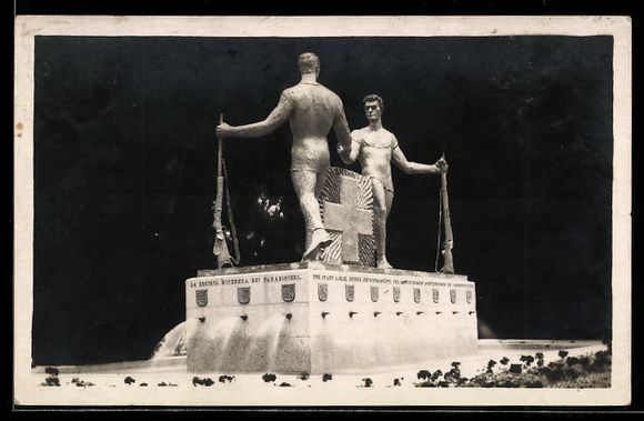 Cartoline postali: AK Aarau, Das Schützendenkmal – Usato da Berlin venduto da bartko-reher