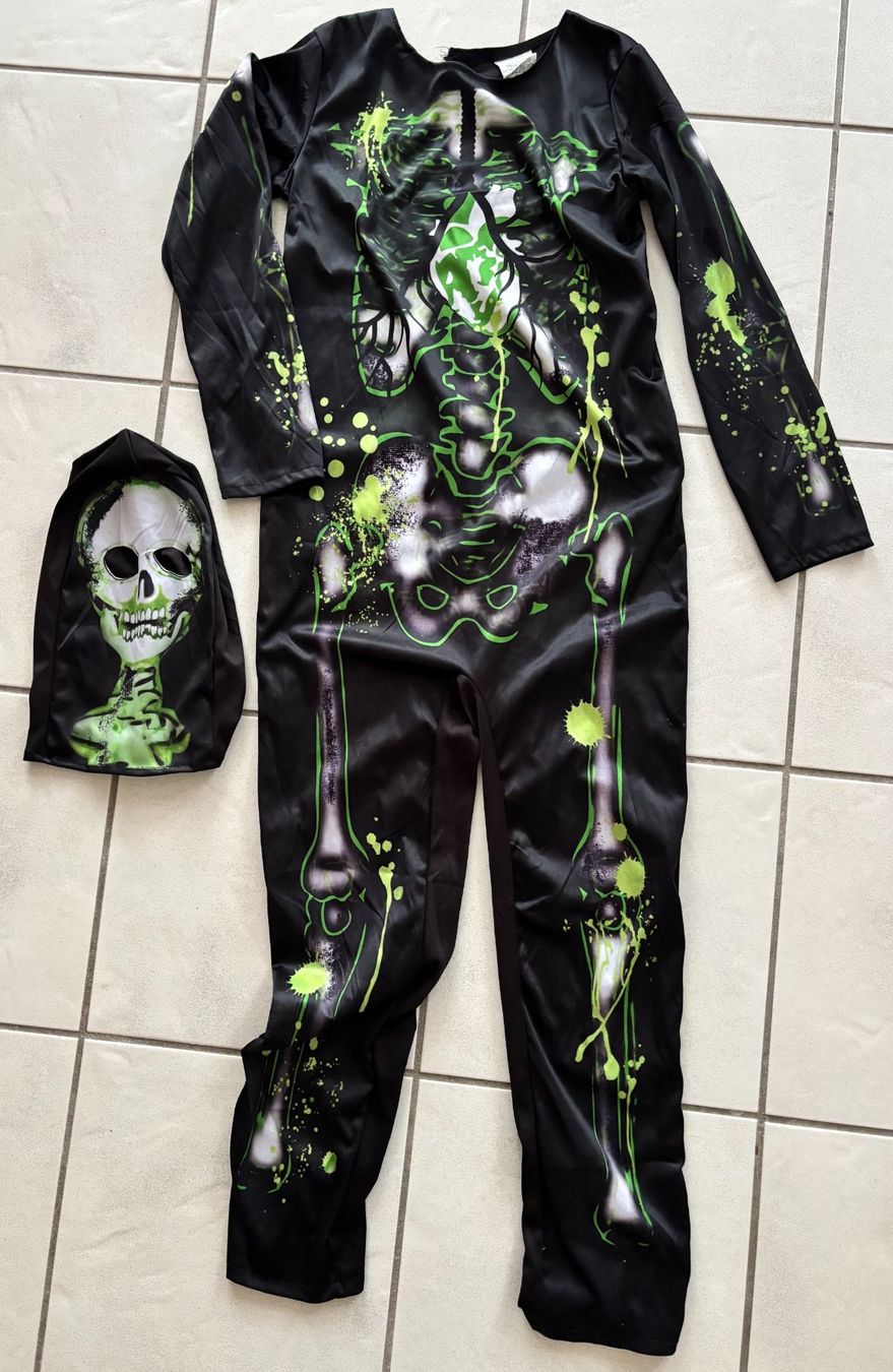 Costumi: Fasnachtskostüm «Skelett», Gr. 158 – Usato da Buochs venduto da coffee75