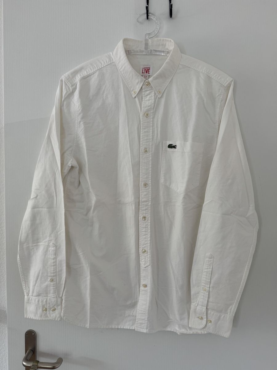 Lacoste Hemden: Lacoste Live weiss Hemd Grösse 40/M, Oryginal, classic – Neu (gemäss Beschreibung) aus Wetzikon ZH von Jan_wojt