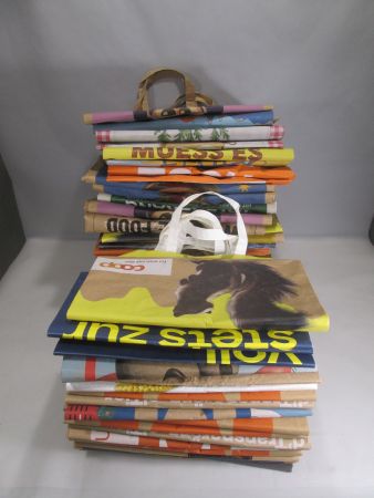 75 Papiertragtaschen / Migrossäcke, Coop, Volg... gebraucht