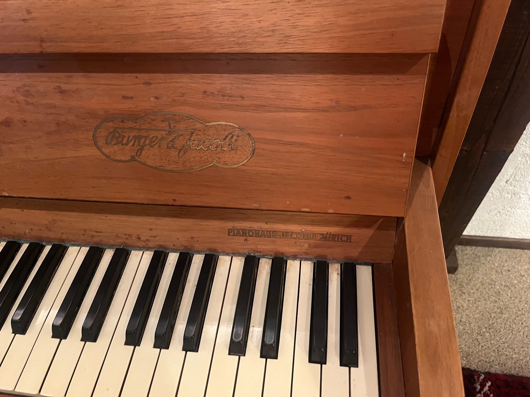 Burger & Jacobi Musikinstrumente: Klavier – Gebraucht aus Wallisellen von Rolfh 1