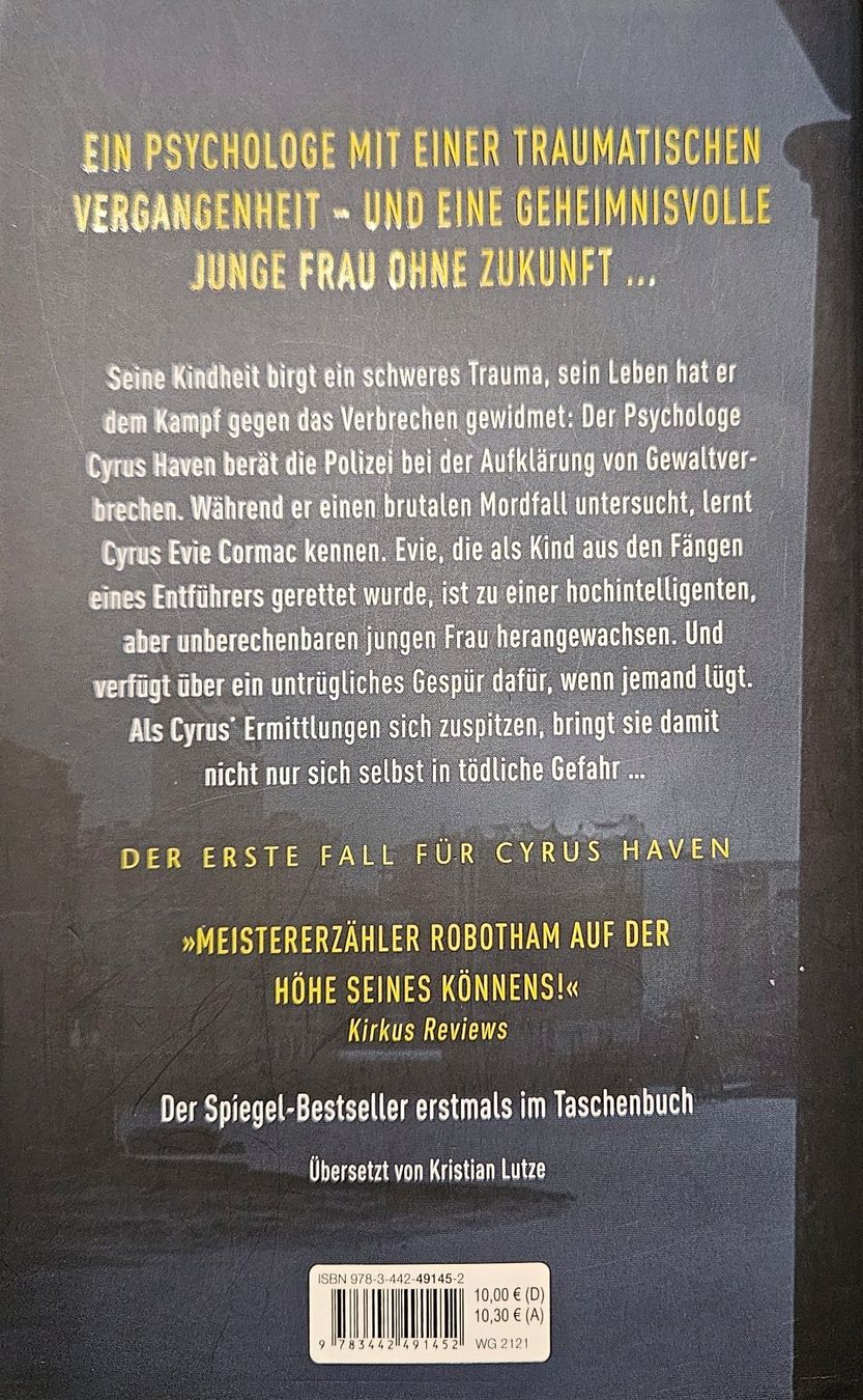 Bücher: Michael Robotham - Schweige still - 1. Fall für Cyrus Haven – Gebraucht aus Hinwil von brucha01 1