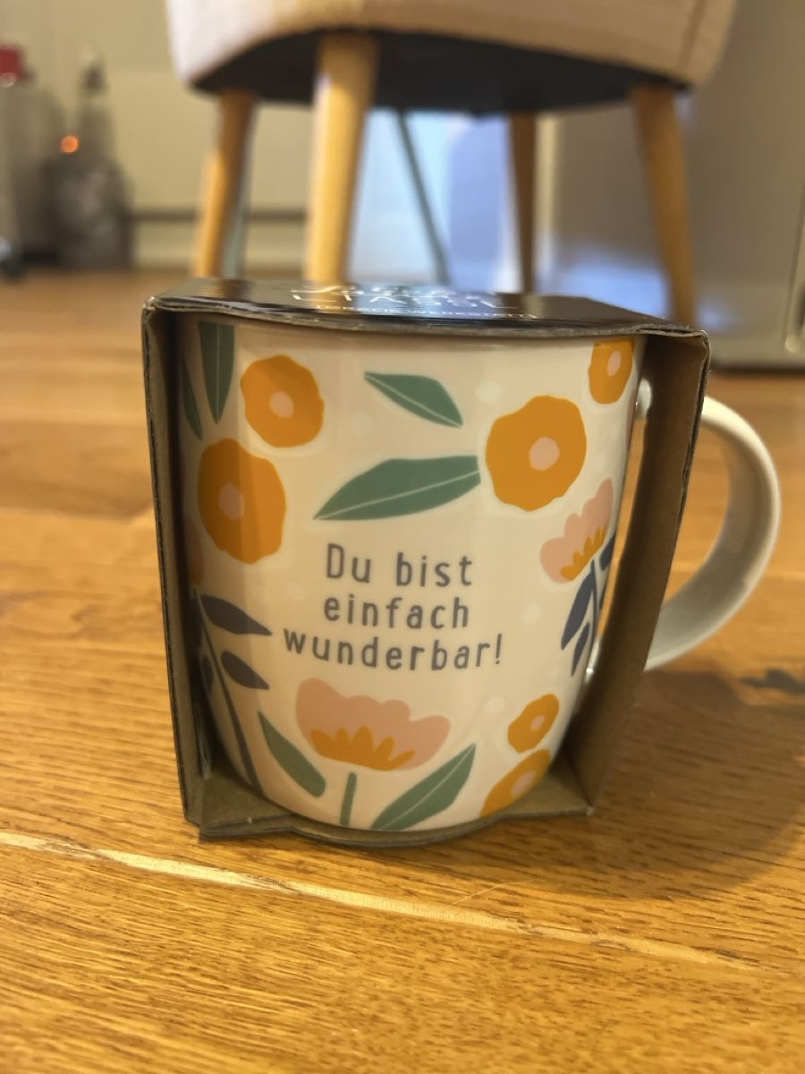 Tasses: Tasse mit Spruch "Du bist einfach wunderbar" neu – Neuf avec emballage d'origine à Effretikon par Cutre