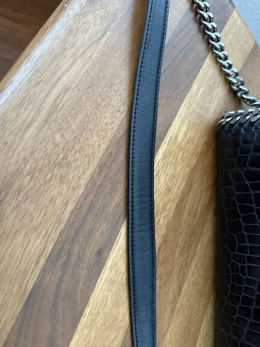 Stella McCartney Borse da donna: Stella McCartney Falabella Box Croc schwarz – Usato da Suhr venduto da blonde_rose 8