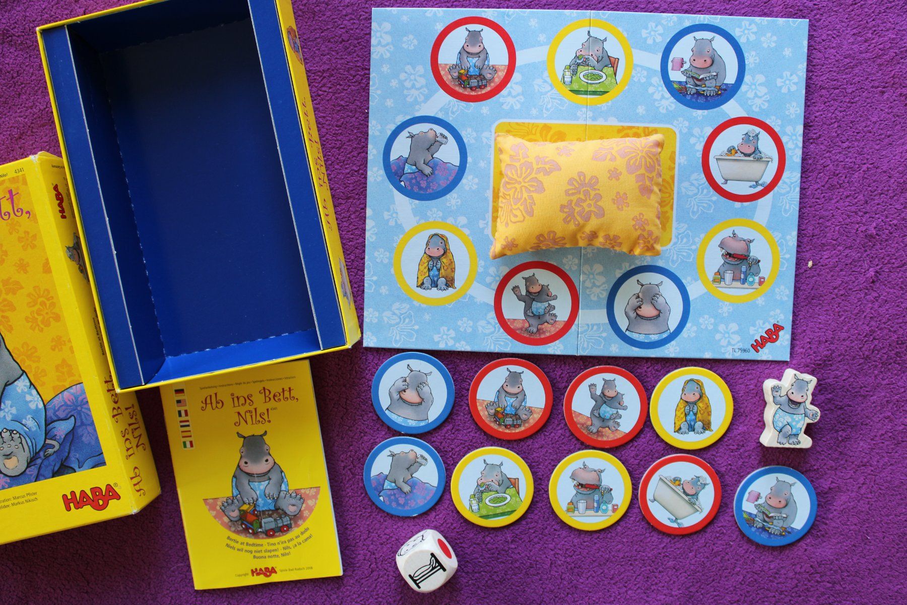 Haba Giochi: Haba Spiel - Ab ins Bett, Nils – Usato da Müllheim Dorf venduto da Seeeule01 2