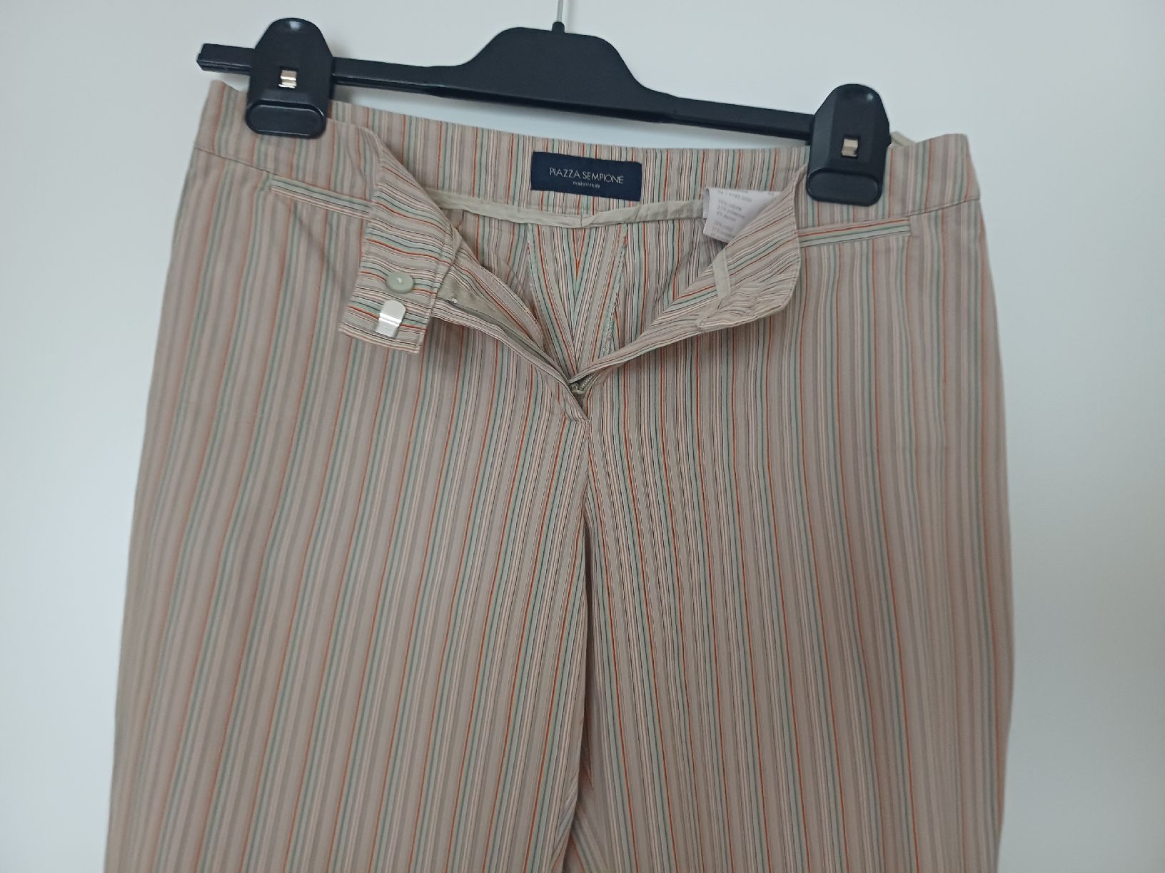 Pantaloni: Pantalon Piazza Sempione rayé, taille 44, coton – Usato da Boudry venduto da JulieG13 3