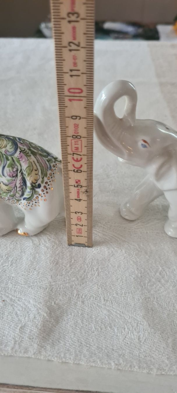 Statuette: 2 Elefanten Handgemalen – Usato da Schlieren venduto da Noni19 3