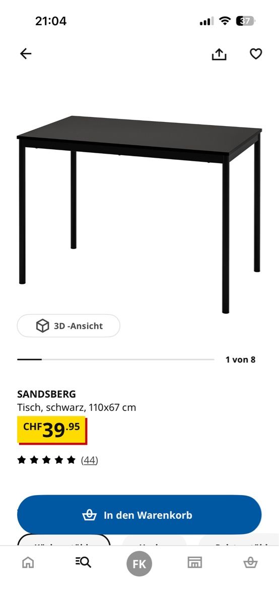 Tables: Esstisch mit 2 Stühlen  – Neuf (Voir description) à Heimberg par Fabii2712 3