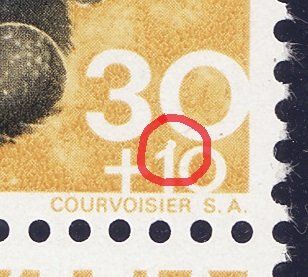Tutti i francobolli: Plattenfehler Pro Juventute ZNr. 213.2.01 postfrisch ** – Nuovo e nell'imballaggio originale da Gränichen venduto da Teufenthaler 1