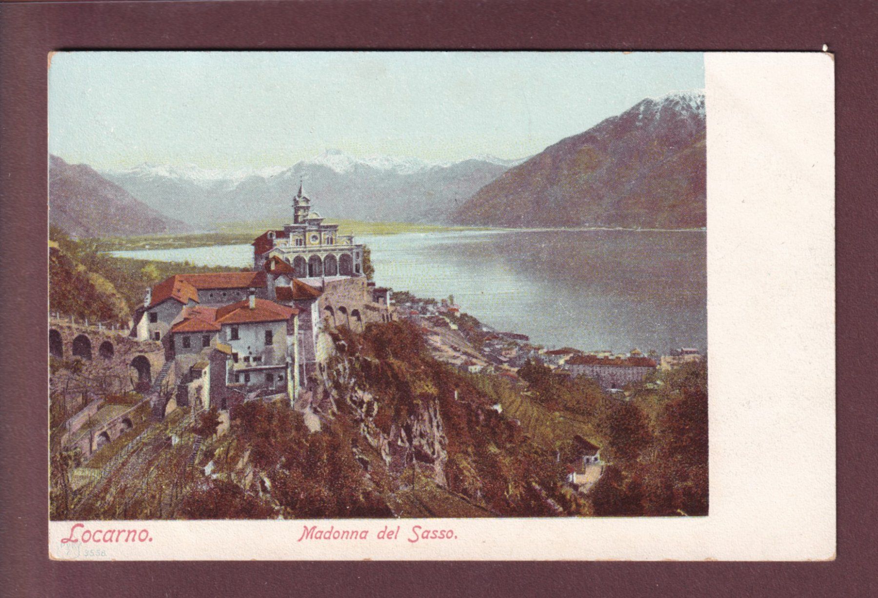 Ansichtskarten: LOCARNO - Madonna del Sasso – Gebraucht aus Pully von nicecards