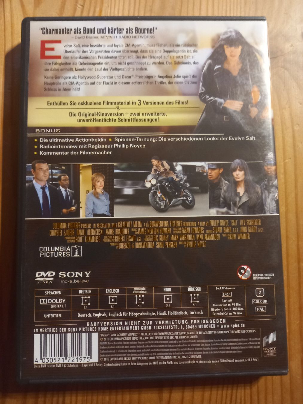 Tutti i DVDs: Salt Angelina Jolie DVD – Usato da Langenthal venduto da noa_9wcy 2
